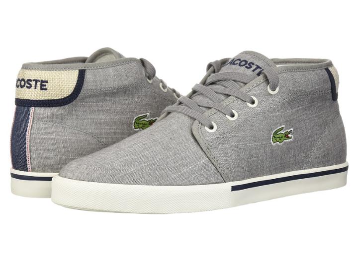 Lacoste Ampthill 218 1 (grey/navy) Men's Shoes