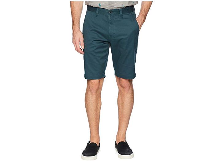 Volcom Frickin Modern Stretch Chino Shorts (navy Green) Men's Shorts
