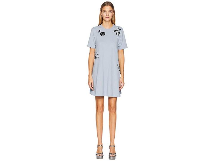 Mcq Babydoll Dress (washed Porcelain Blue) Women's Dress