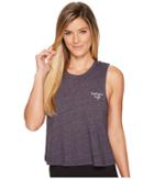 Spiritual Gangster Trust Magic Crop Tank Top (navy) Women's Sleeveless