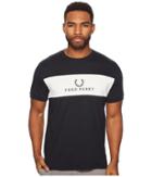 Fred Perry Panel Embroidered T-shirt (navy) Men's T Shirt