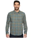 Exofficio Okanagan Macro Check Long Sleeve Shirt (timberline) Men's Long Sleeve Button Up