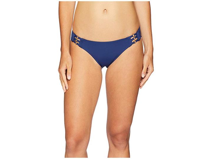 Roxy Solid Softly Love Full Bottoms (medieval Blue) Women's Swimwear