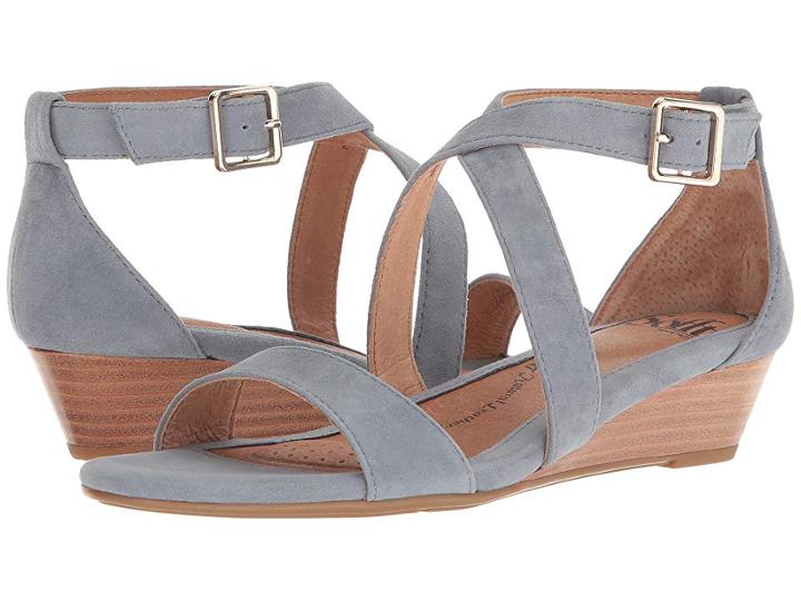 Sofft Innis (blue Suede) Women's Wedge Shoes