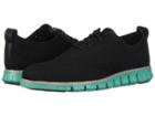 Cole Haan Zerogrand Stitchlite Oxford (black/pool Green) Men's Plain Toe Shoes