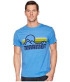 Marmot Short Sleeve Coastal Tee (new Royal Heather) Men's T Shirt