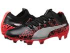 Puma Evopower Vigor 3 Graphic Fg (puma Black/silver/fiery Coral) Men's Cleated Shoes