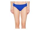 Lauren Ralph Lauren Beach Club Solids Shirred Side Tab Hipster Bottom (capri Blue) Women's Swimwear