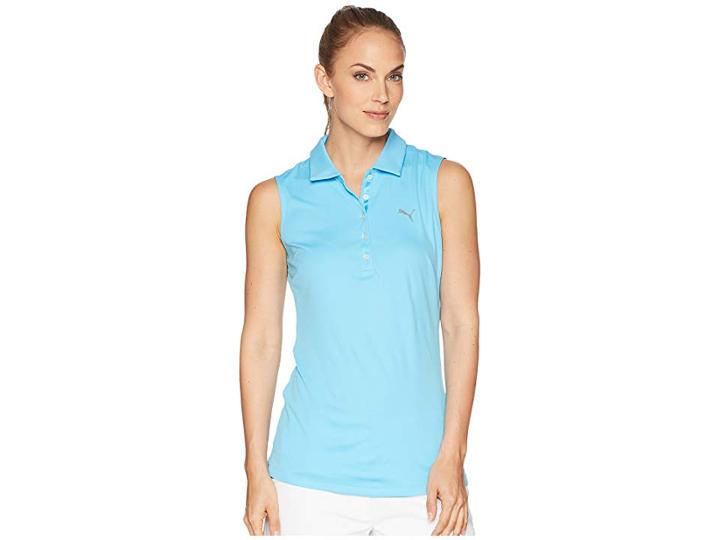 Puma Golf Sleeveless Pounce Polo (aquarius) Women's Sleeveless