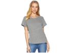 Lna Landis Tri-blend Tee (heather Grey) Women's T Shirt