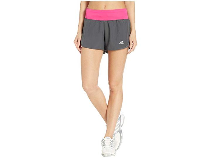 Adidas Run It Shorts (grey Six/real Magenta) Women's Shorts