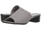 Bandolino Evelia (pewter Metallic Stretch Mesh) Women's Slide Shoes