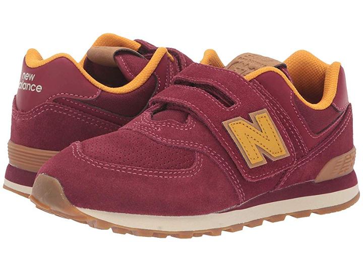 New Balance Kids Yv574v1 (little Kid/big Kid) (mercury Red/gold Rush) Kids Shoes