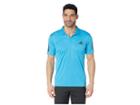 Adidas Club 3-stripes Polo (shock Cyan/black) Men's Clothing