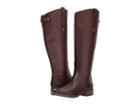 Sam Edelman Penny 2 Wide Calf Leather Riding Boot (dark Brown Basto Crust Leather) Women's Shoes