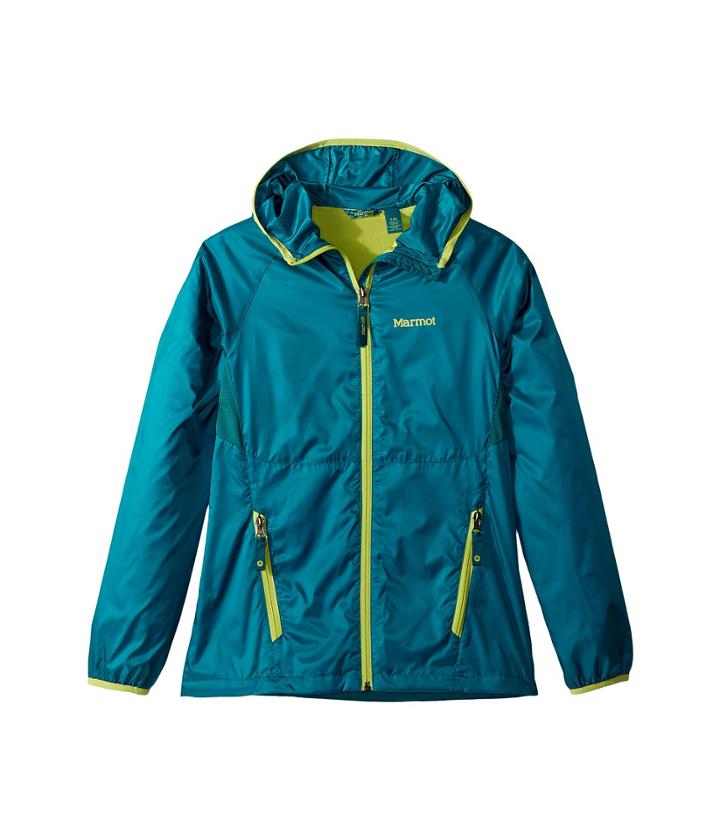 Marmot Kids Ether Hoody (little Kids/big Kids) (malachite) Girl's Sweatshirt