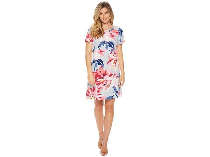 Joules Krista Woven Dress (silver Whitstable Floral) Women's Dress