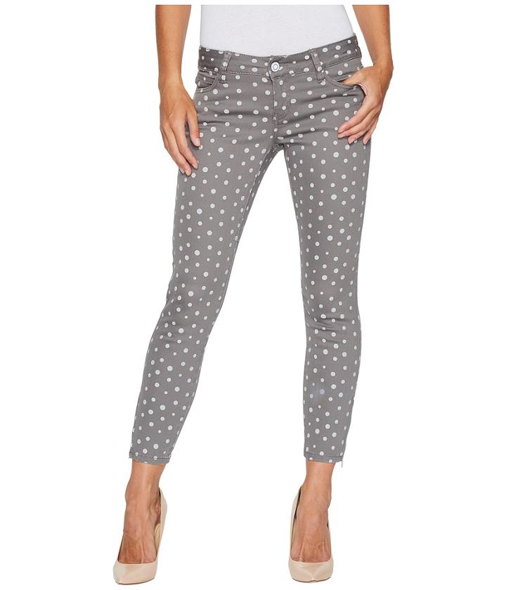 U.s. Polo Assn. Skinny Ankle Brit Stretch Denim Jeans In Grey/polka Dot (grey/polka Dot) Women's Jeans