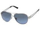 Tory Burch 0ty6060 55mm (silver/blue Grey Gradient) Fashion Sunglasses