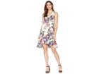 Karen Kane Ruffle Hem Dress (print) Women's Dress