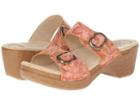 Dansko Sophie (peach Floral Zappos Exclusive) Women's Sandals