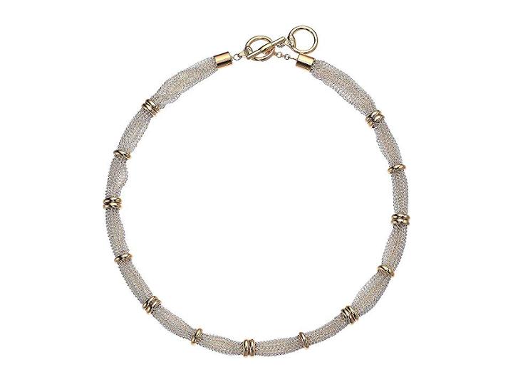 Lauren Ralph Lauren 17 Fine Chain Collar Necklace (two-tone) Necklace