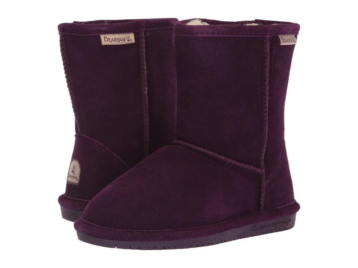 Bearpaw Kids Emma (little Kid/big Kid) (plum) Girls Shoes