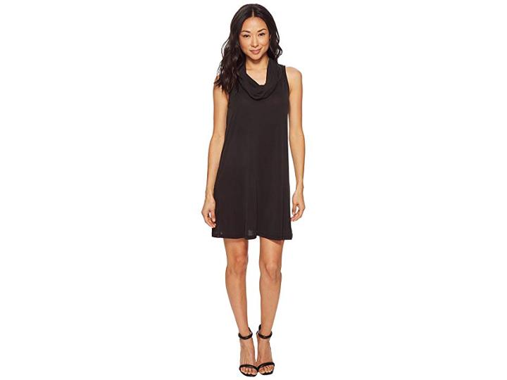 American Rose Charlotte Sleeveless Cowl Neck Dress (black) Women's Dress