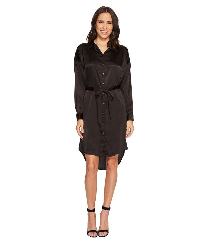 Minkpink Piper Shirtdress (black) Women's Dress
