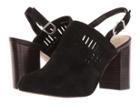 Bella-vita Nox (black Suede) Women's Sling Back Shoes