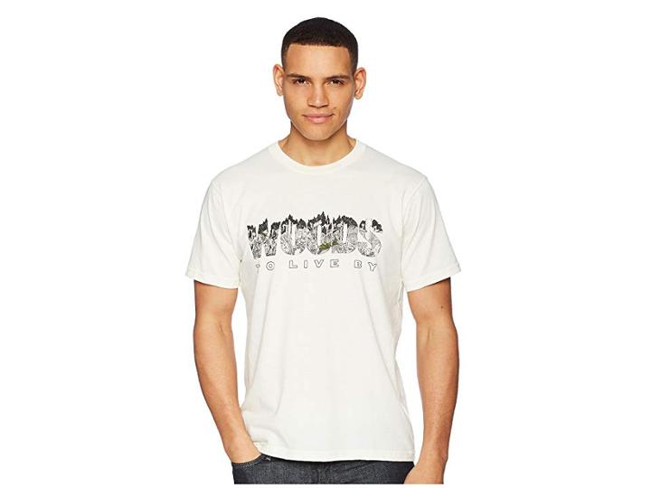 Toad&co Woods To Live By Short Sleeve Tee (natural Heather) Men's T Shirt
