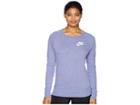 Nike Sportswear Gym Vintage Crew (purple Slate/sail) Women's Clothing