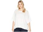 B Collection By Bobeau Plus Size Calla Knit Dolman Top (ivory) Women's Short Sleeve Pullover