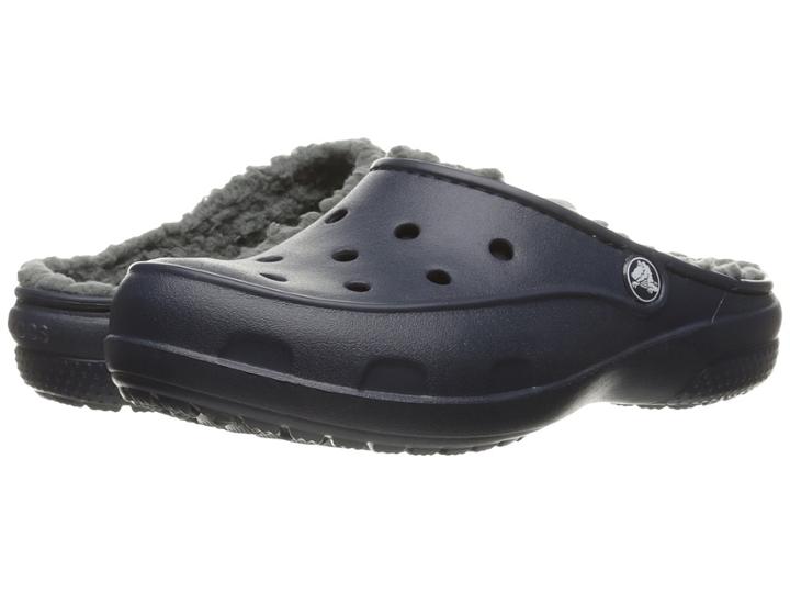 Crocs Freesail Plush Lined Clog (navy) Women's Clog Shoes