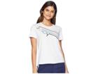 Juicy Couture Juicy Crystal Lines Tee (white) Women's T Shirt