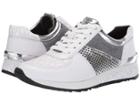 Michael Michael Kors Allie Wrap Trainer (white/silver) Women's Shoes
