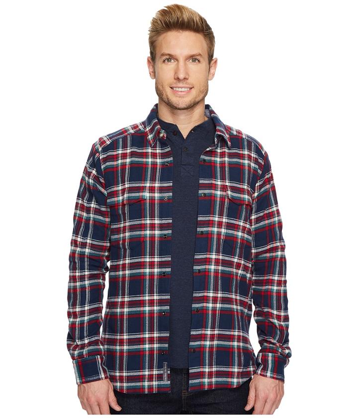 Toad&co Mojac Overshirt (deep Navy) Men's Long Sleeve Button Up