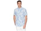 Reyn Spooner Opti Mums Tailored Fit Aloha Shirt (denim) Men's Clothing