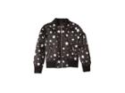 Urban Republic Kids Luna Sateen Star Print Bomber Jacket (little Kids/big Kids) (black) Girl's Jacket