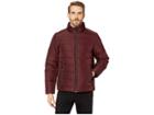 Kenneth Cole New York Poly Oxford Puffer W/ Stand Collar (burgundy) Men's Clothing