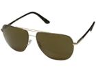 Giorgio Armani 0ar6060 (matte Pale Gold/brown) Fashion Sunglasses