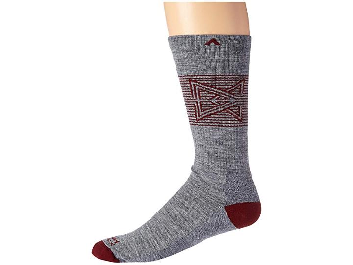 Wigwam Broken Arrow Pro (grey) Men's Crew Cut Socks Shoes