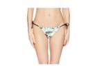 The Bikini Lab Pineapple Playa Reversible String Tie Hipster Bottom (aqua) Women's Swimwear