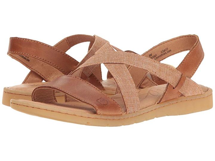 Born Atiana (light Brown Full Grain) Women's Dress Sandals