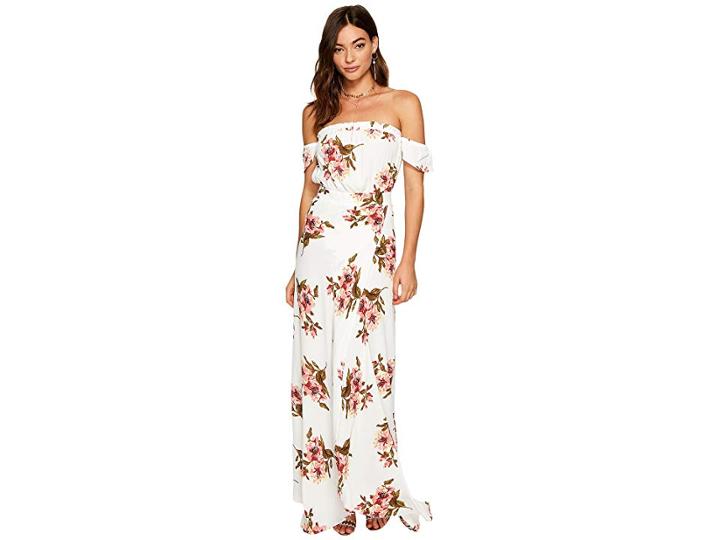 Flynn Skye Bella Maxi Dress (white Gatherings) Women's Dress