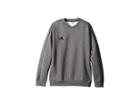 Adidas Kids Core 18 Sweatshirt Top (little Kids/big Kids) (dark Grey Heather/black) Boy's Sweatshirt