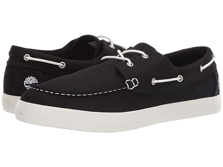 Timberland Union Wharf 2-eye Boat Ox (black) Men's Lace Up Casual Shoes