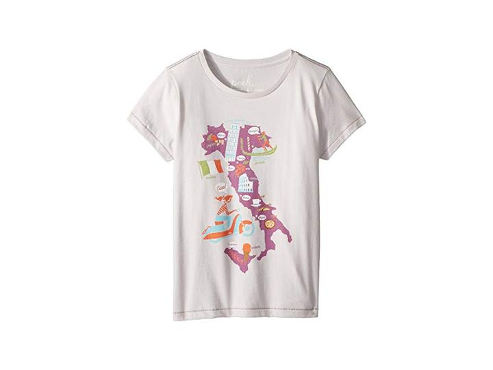 Peek Italy Tee (toddler/little Kids/big Kids) (ivory) Girl's T Shirt