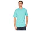 True Grit Heritage Slub Classic Fit Pigment Dyed Short Sleeve Knit Crew With Contrast Coverstitch (vintage Turquoise) Men's T Shirt