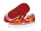 Vans Kids Classic Slip-on (toddler) ((hot Rod Flame) Chili Pepper/true White) Boys Shoes